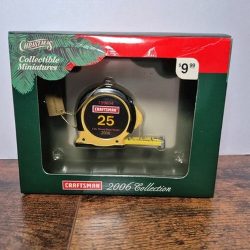 New Craftsman Mr Christmas 2006 Sears Miniature Tape Measure Tool Ornament